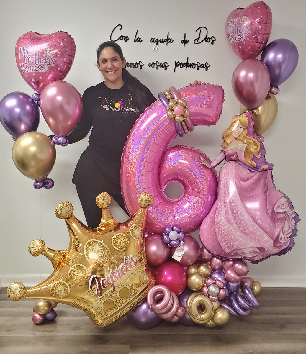 Globos y Unicel - Feliz 1er Año Princesa!!! 🎈🤩👸 Bouquet de globos