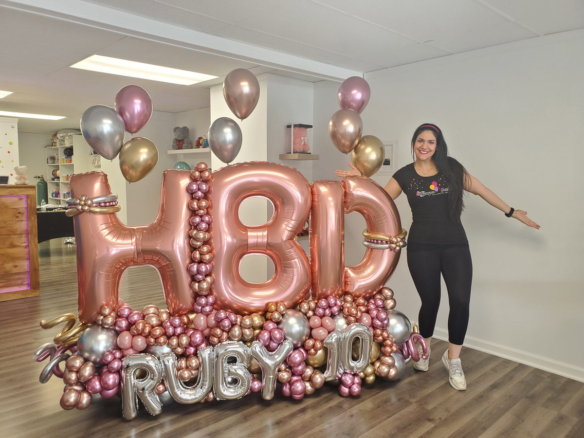 Curious George Round Balloon Bouquet 8 Pc, 2nd Birthday, Gold Number 2 Jumbo Balloon Viva Party Balloon Collection