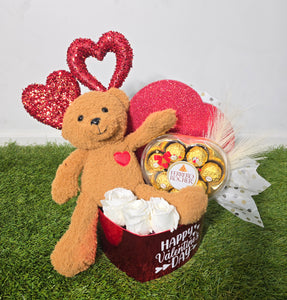 Teddy Bear and Roses