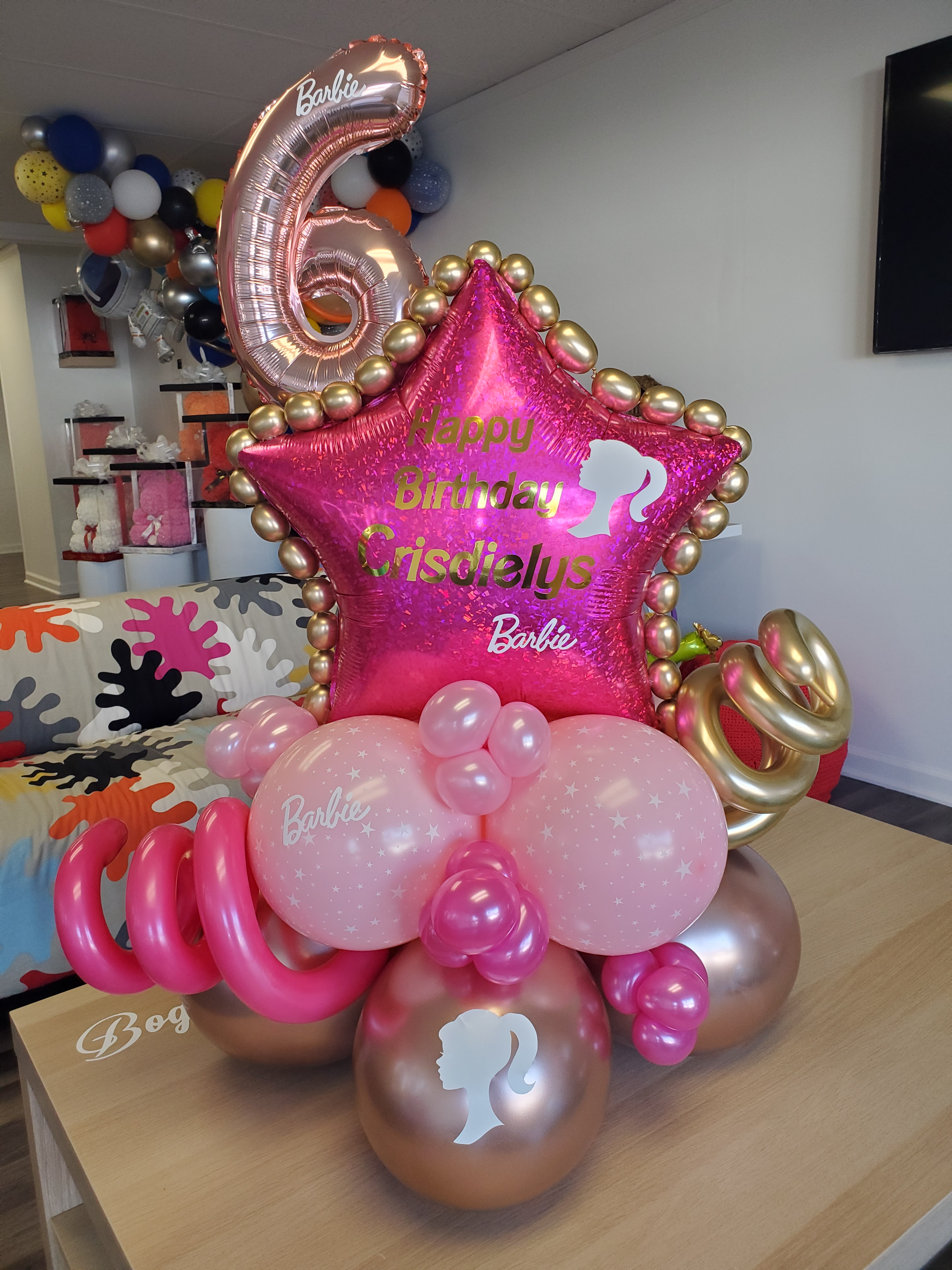 Ramo de globos Barbie Glam – instaballoons Wholesale