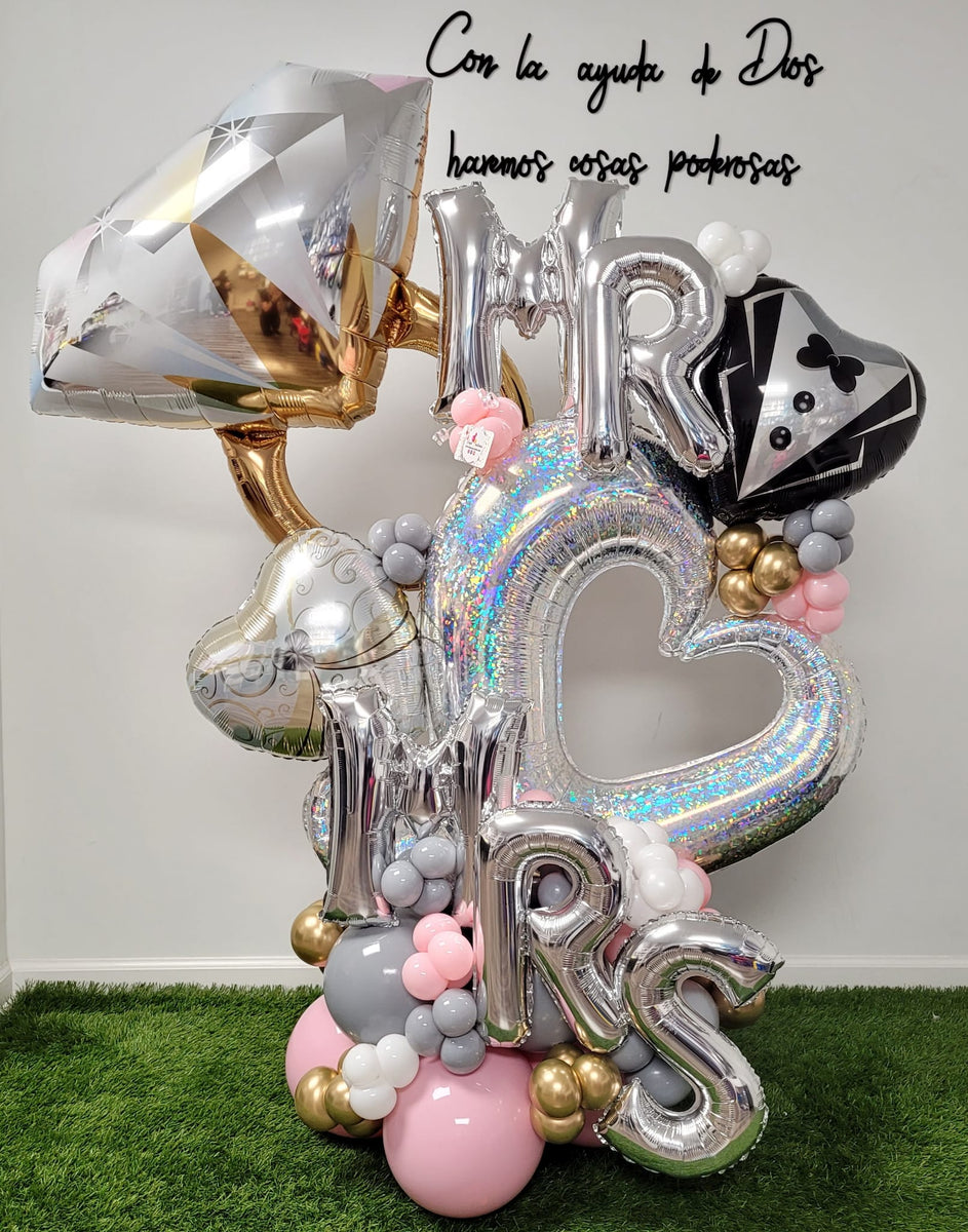 Wedding balloon bouquet
