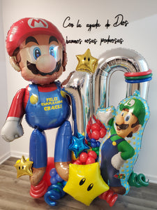 MARIO BROS BALLOON BOUQUET