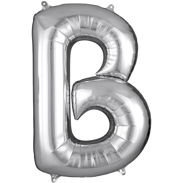 Letter B Silver 40in – 1 piece