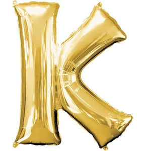 Letter K Gold 7in – 1 piece